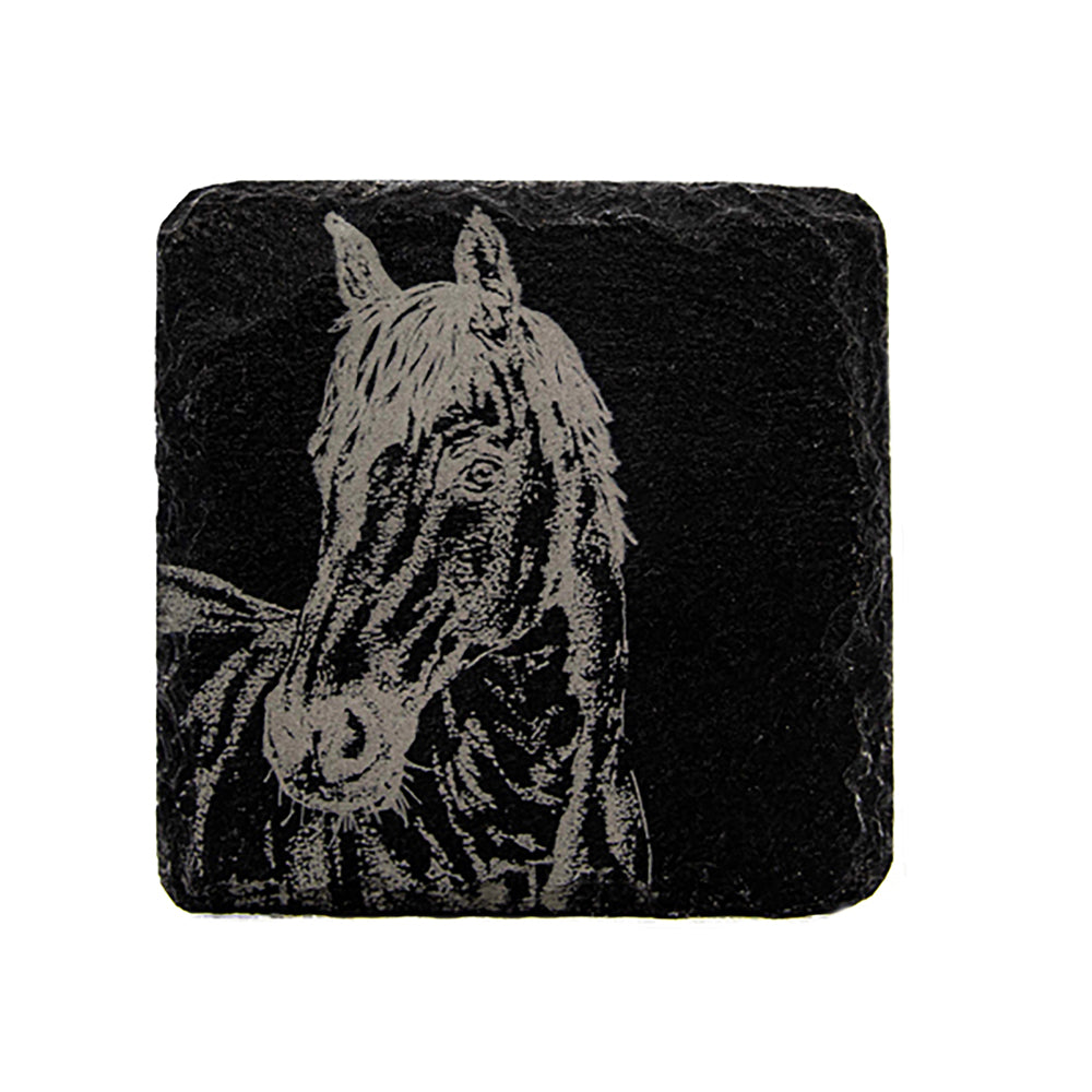 Horse Single Slate Coaster