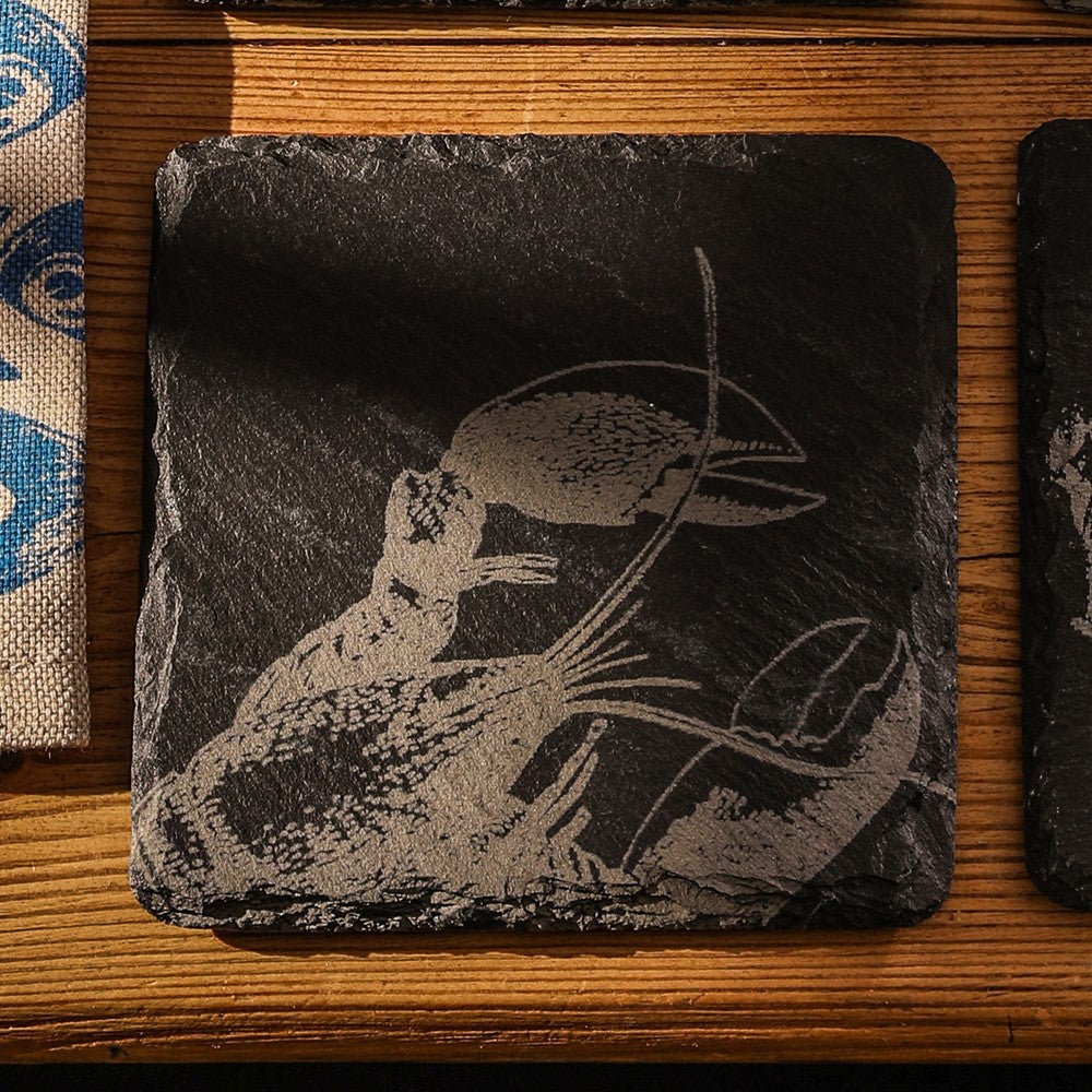 Lobster Single Slate Coaster