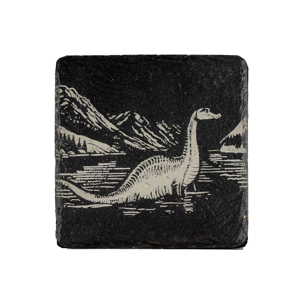 Nessie Single Slate Coaster