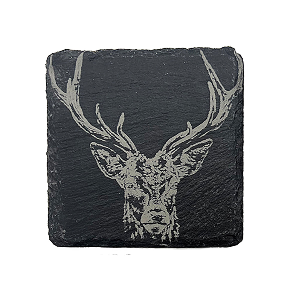 Stag Prince Single Slate Coaster