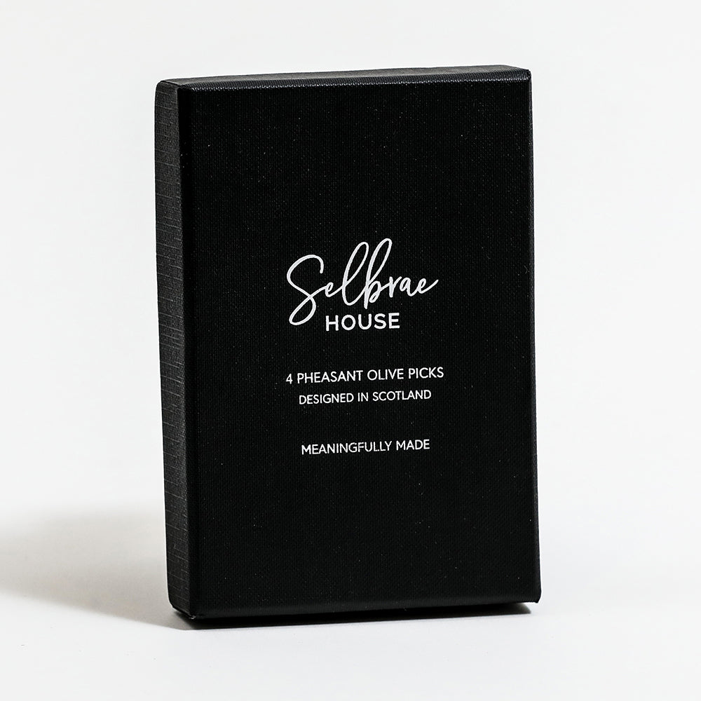 Pheasant Olive Picks - Set of 4