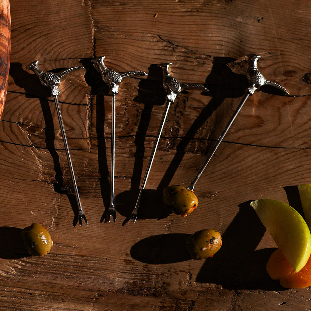 Pheasant Olive Picks - Set of 4