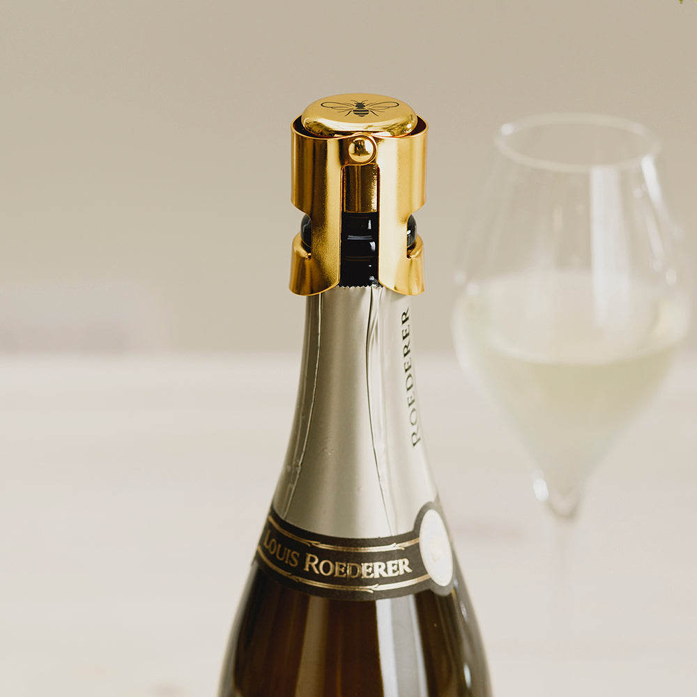 Gold Bee Champagne & Prosecco Stopper