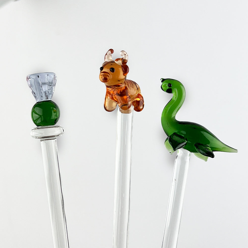 Thistle Glass Drinks Stirrer