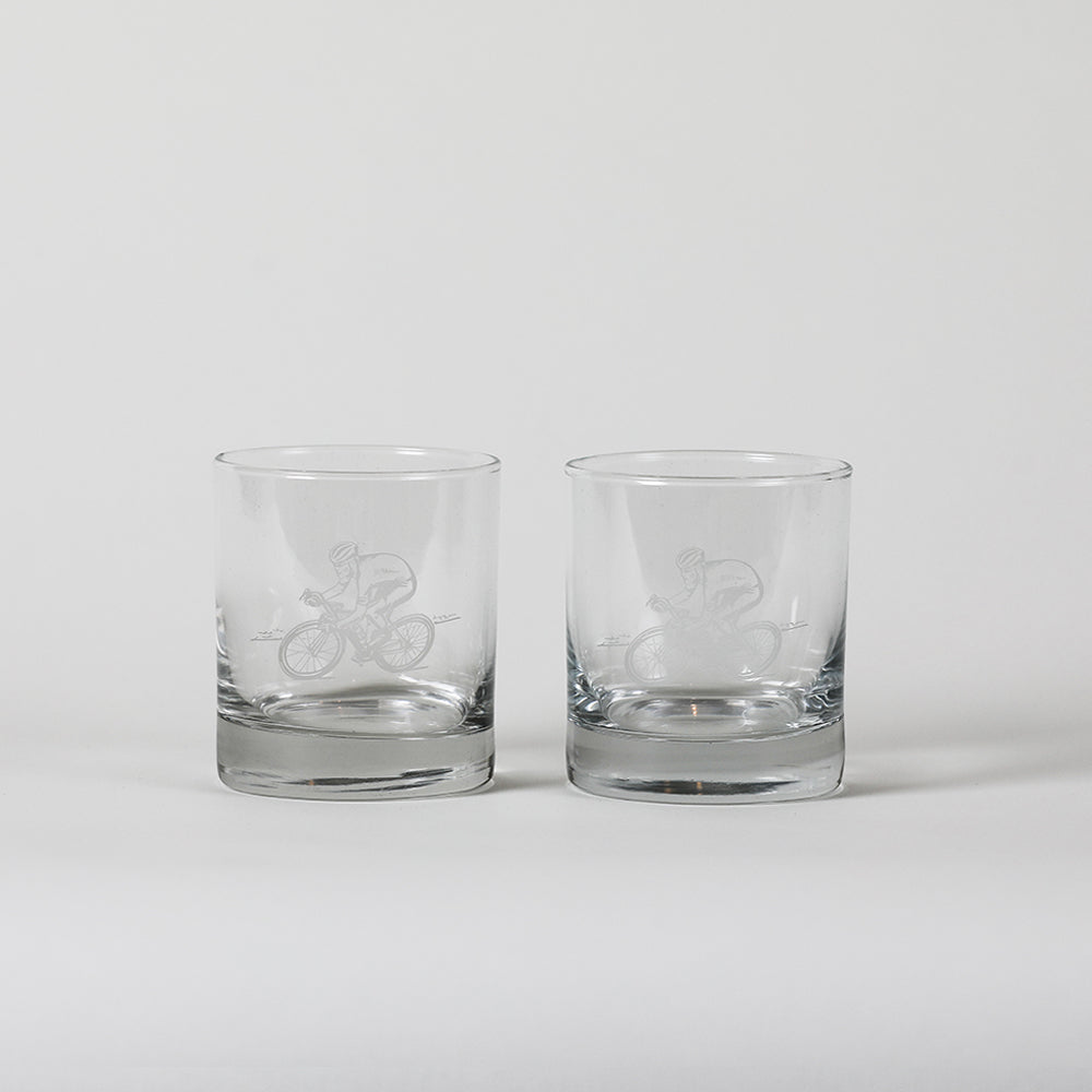 Cycling Glass Tumblers - Set of 2