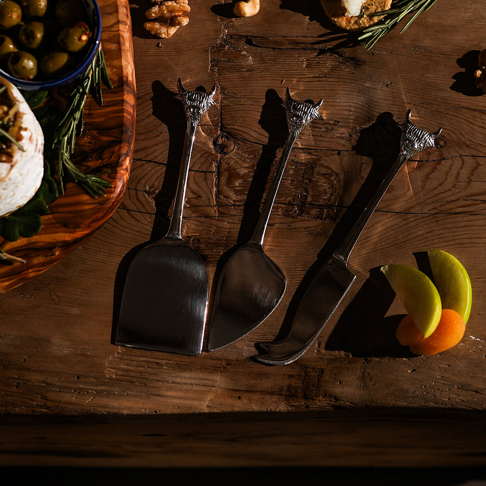 Highland Cow Cheese Knives - Set of 3