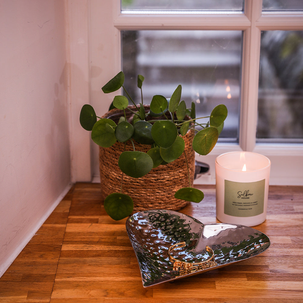 Heart Hand Hammered Dish
