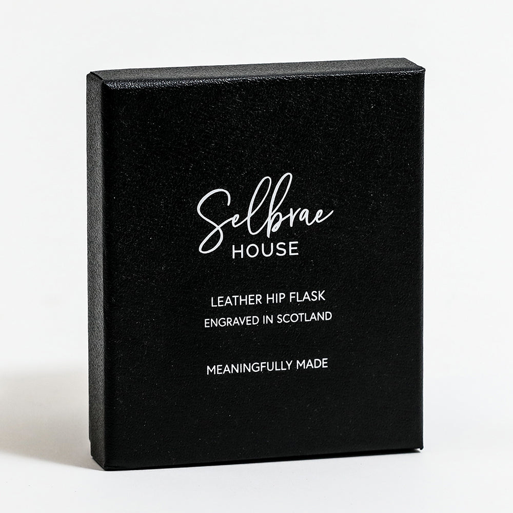 Good Dram Leather Hip Flask