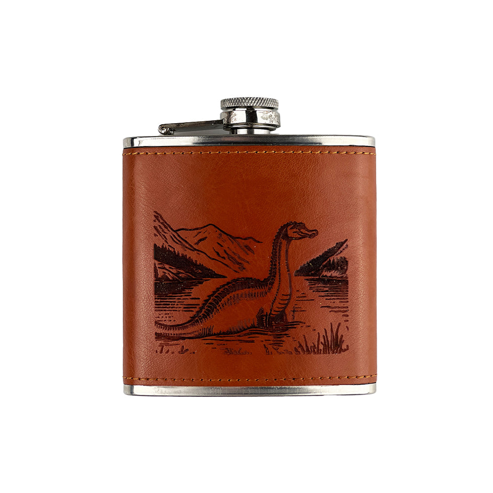 Nessie Leather Hip Flask