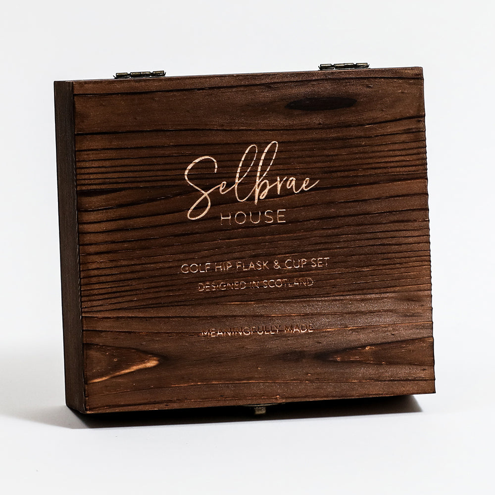 Golf Hip Flask & Cup Set