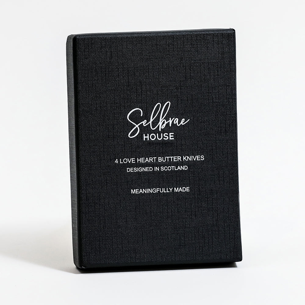 Love Heart Butter Knives - Set of 4
