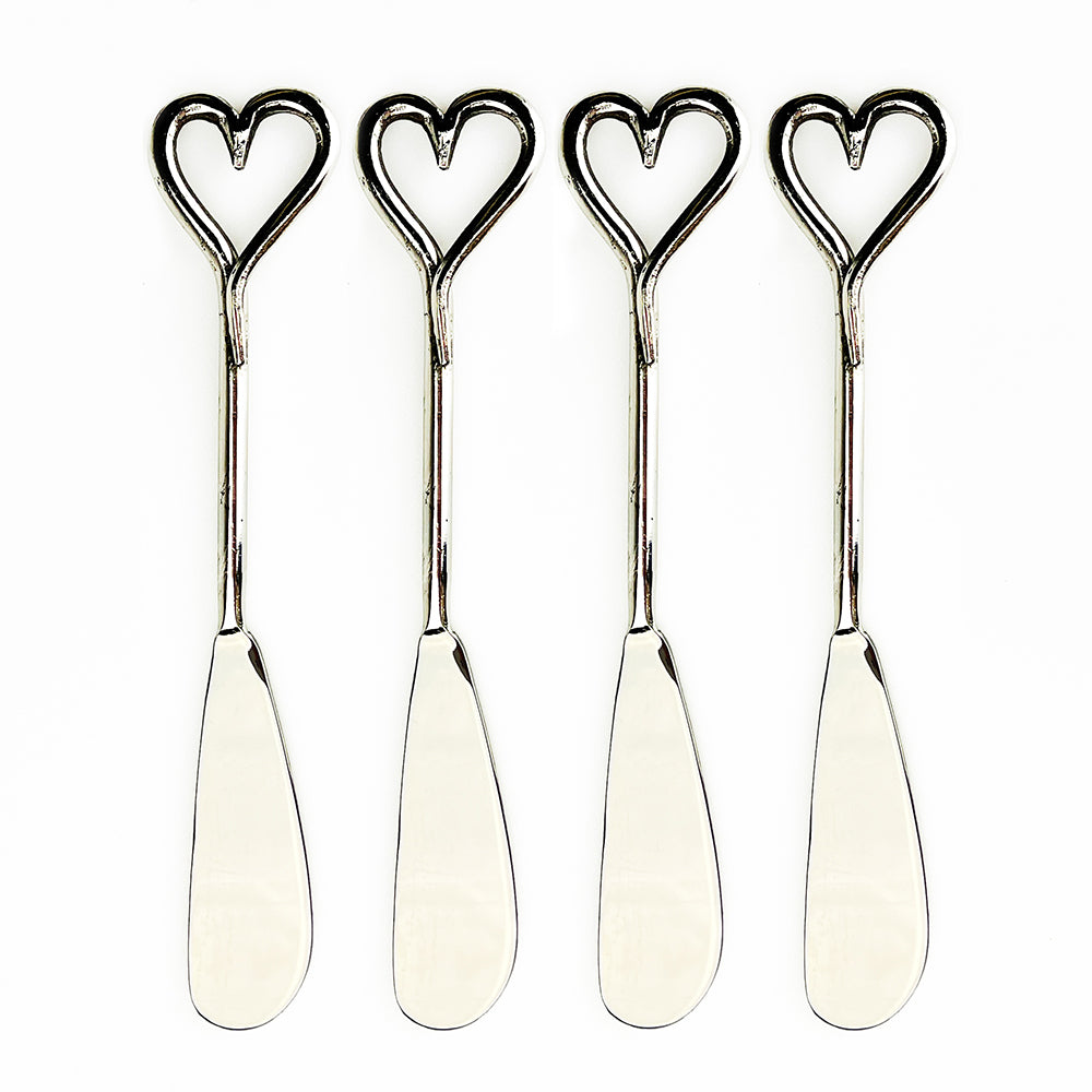 Love Heart Butter Knives - Set of 4