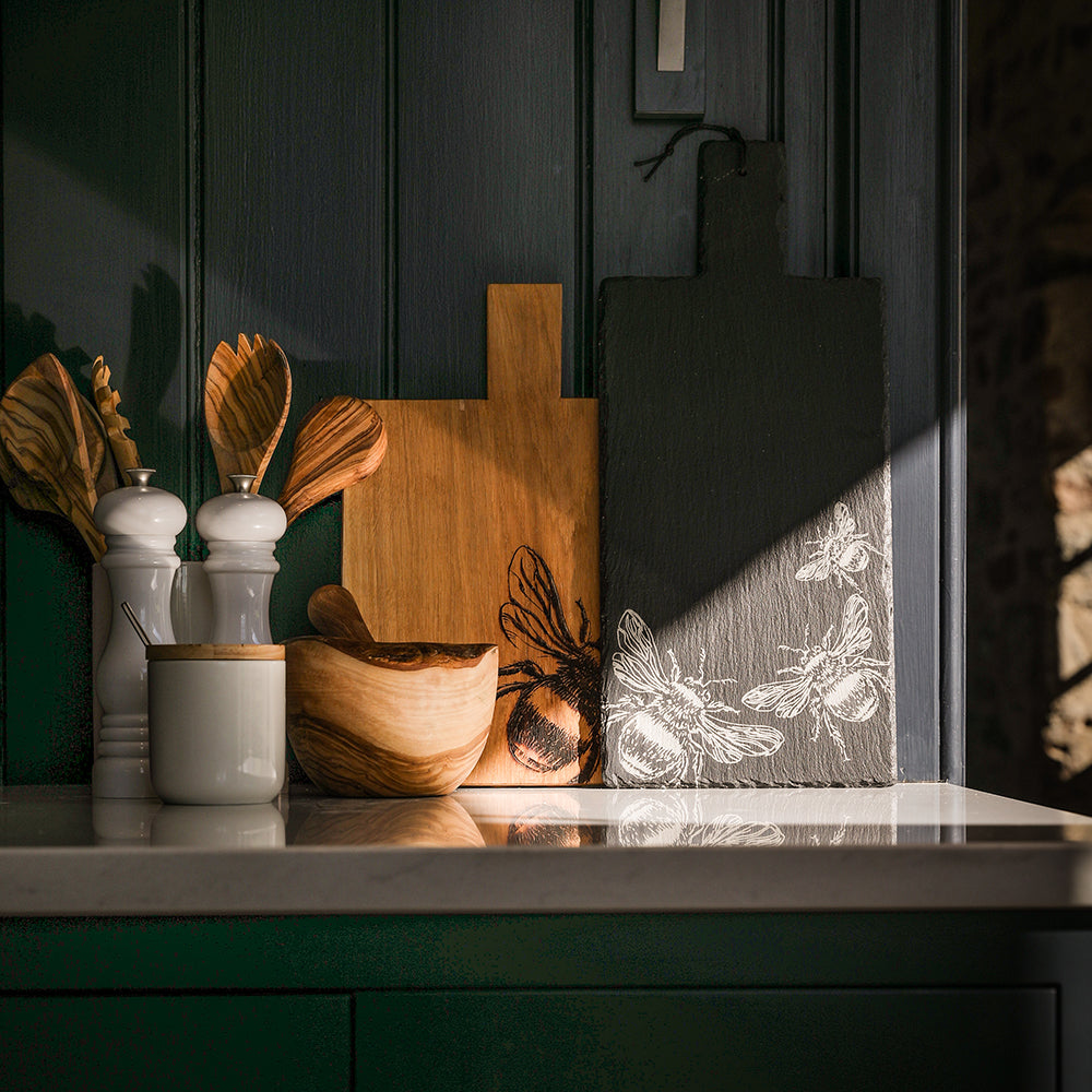 Bee Slate Serving Paddle