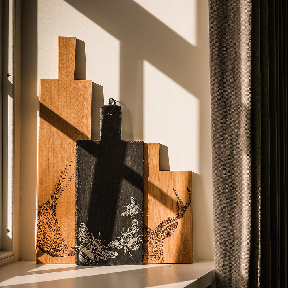 Bee Slate Serving Paddle