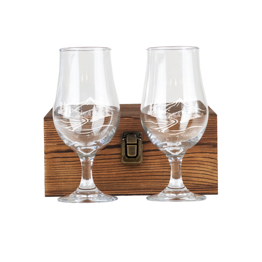 Landscape Beer Glasses - Set of 2