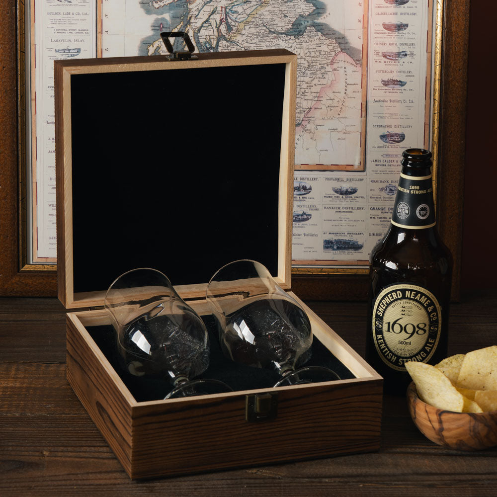 Scenic Stag Beer Glasses - Set of 2