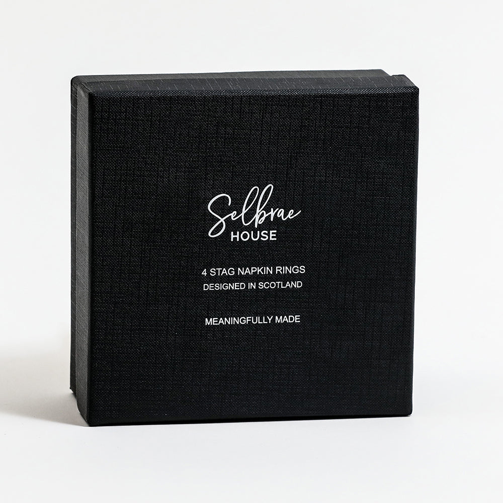 Stag Napkin Rings - Set of 4