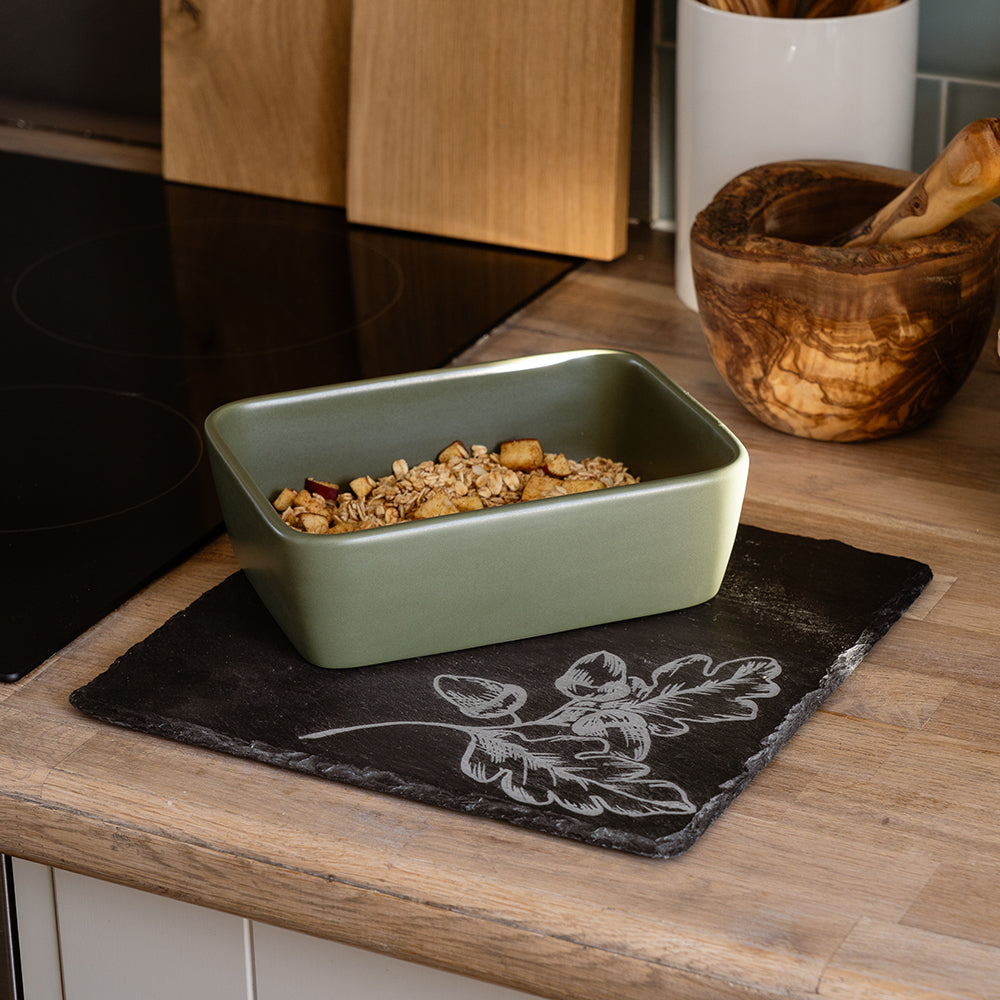 Autumn Acorns Slate Pot Stand