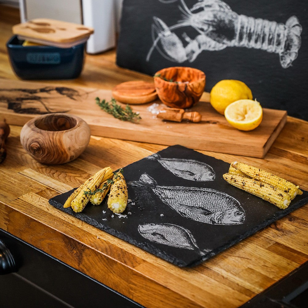 Fish Repeat Slate Pot Stand