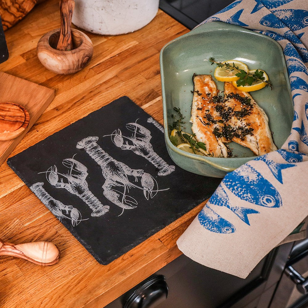 Lobster Repeat Slate Pot Stand