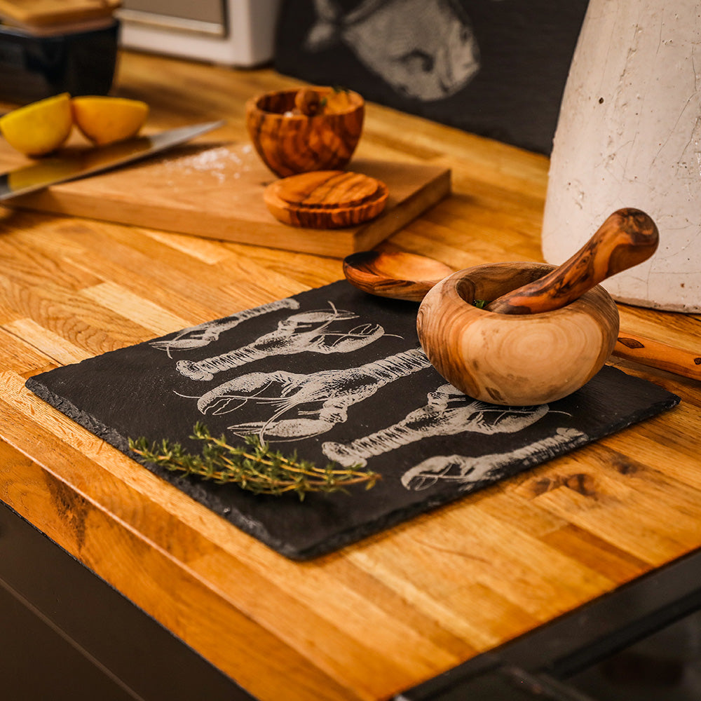 Lobster Repeat Slate Pot Stand