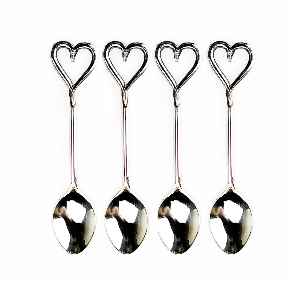 Love Heart Spoons - Set of 4