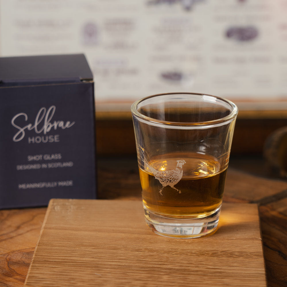 Pheasant Shot Glass
