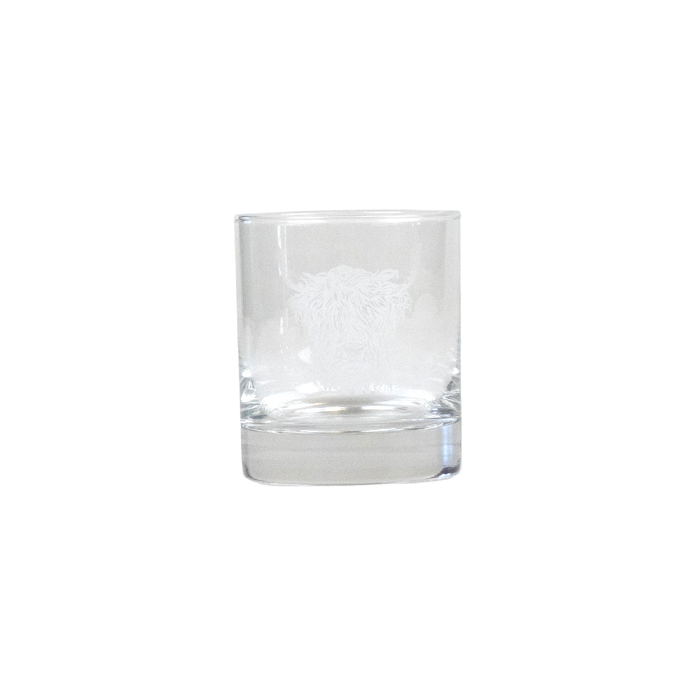 Highland Cow Glass Tumbler