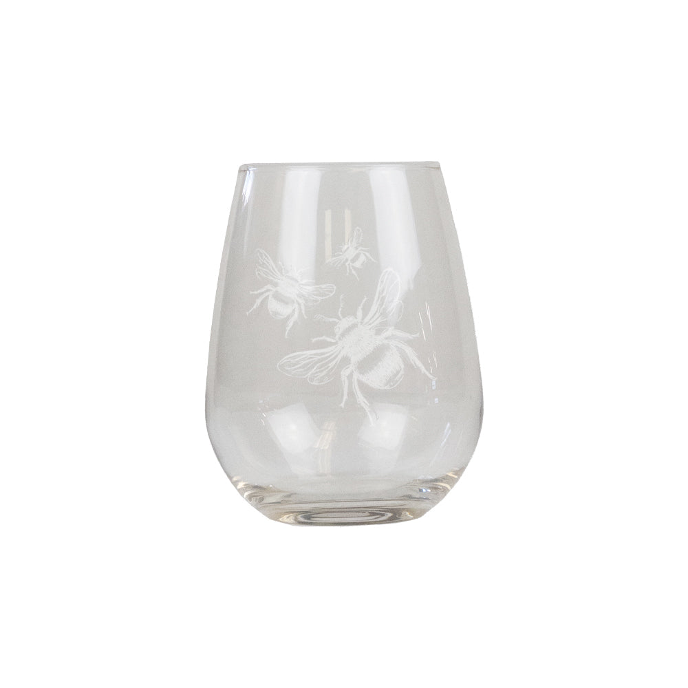 Bee Stemless Glass