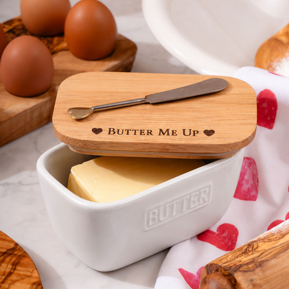 White Butter Dish - Butter Me Up