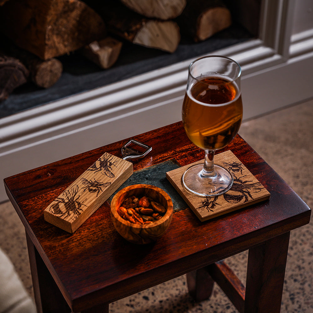 Bee Oak Bottle Opener