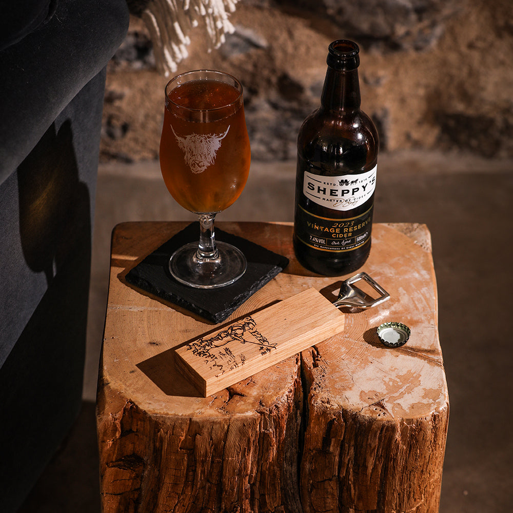 Fishing Oak Bottle Opener