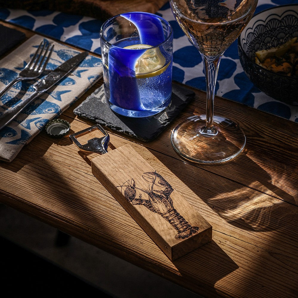 Lobster Oak Bottle Opener