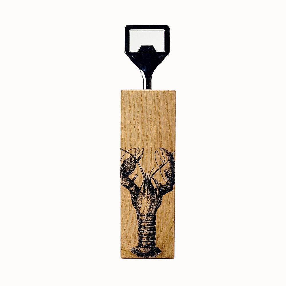 Lobster Oak Bottle Opener