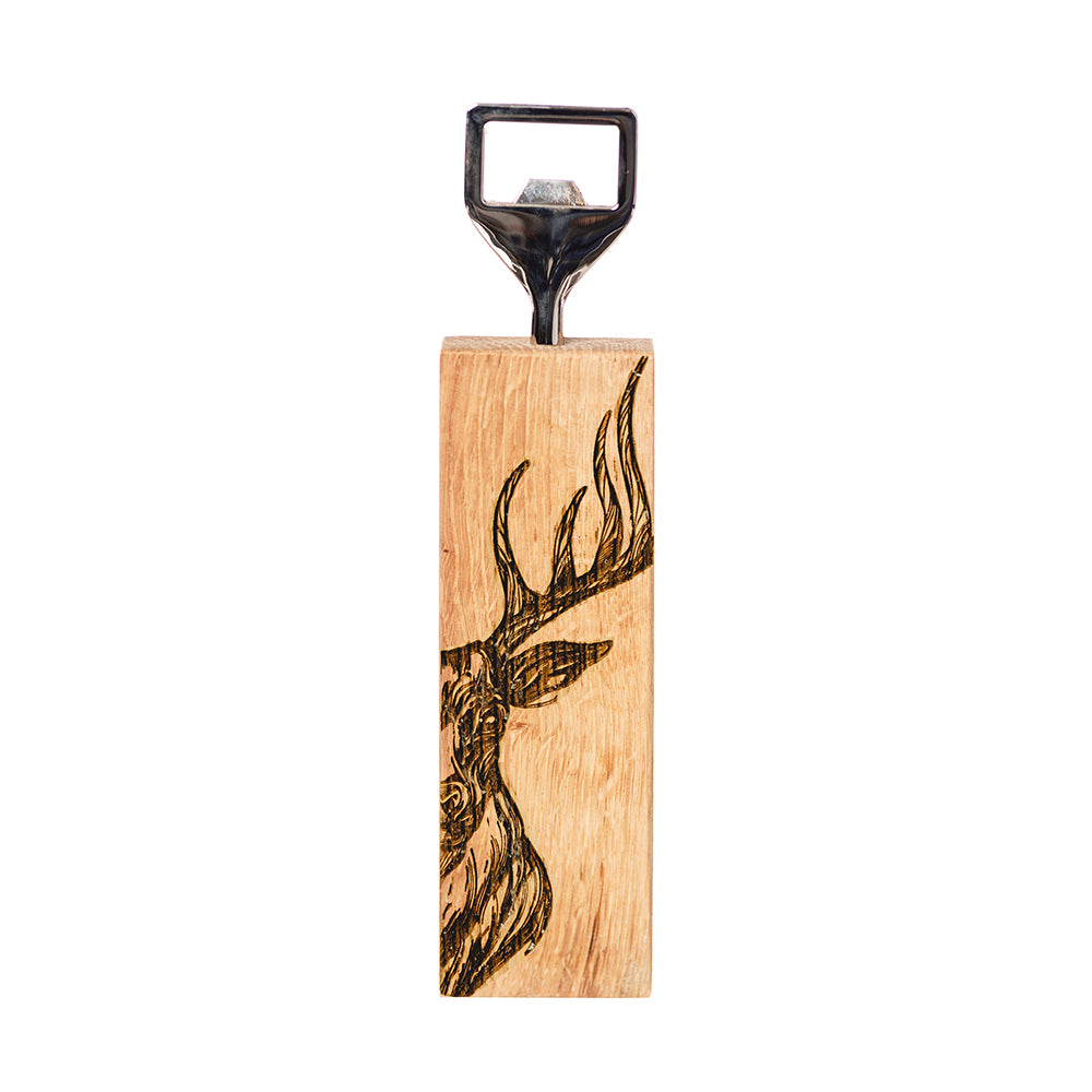 Stag Oak Bottle Opener