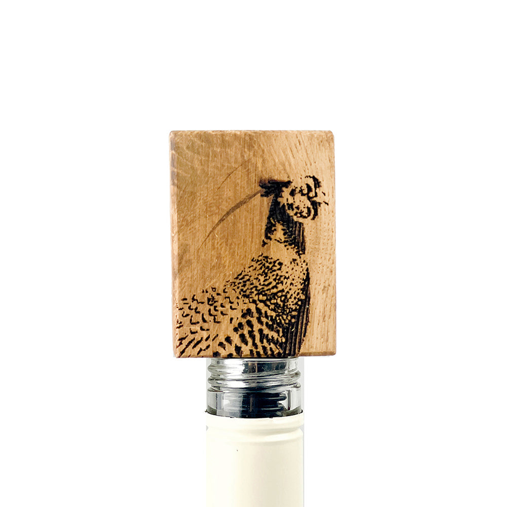 Pheasant Oak Bottle Stopper