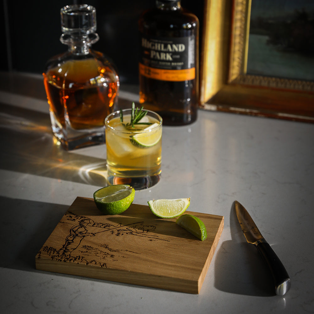 Fishing Oak Bar Board