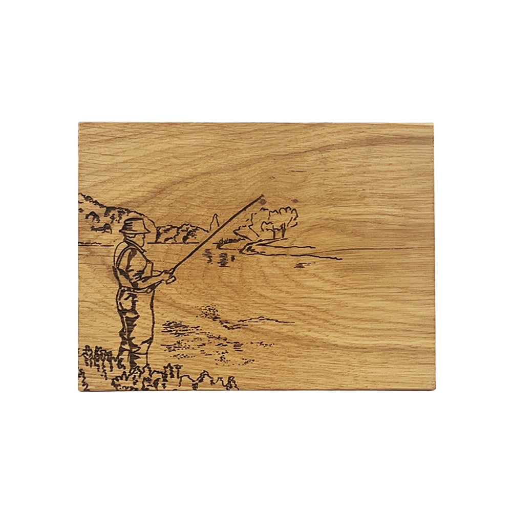 Fishing Oak Bar Board