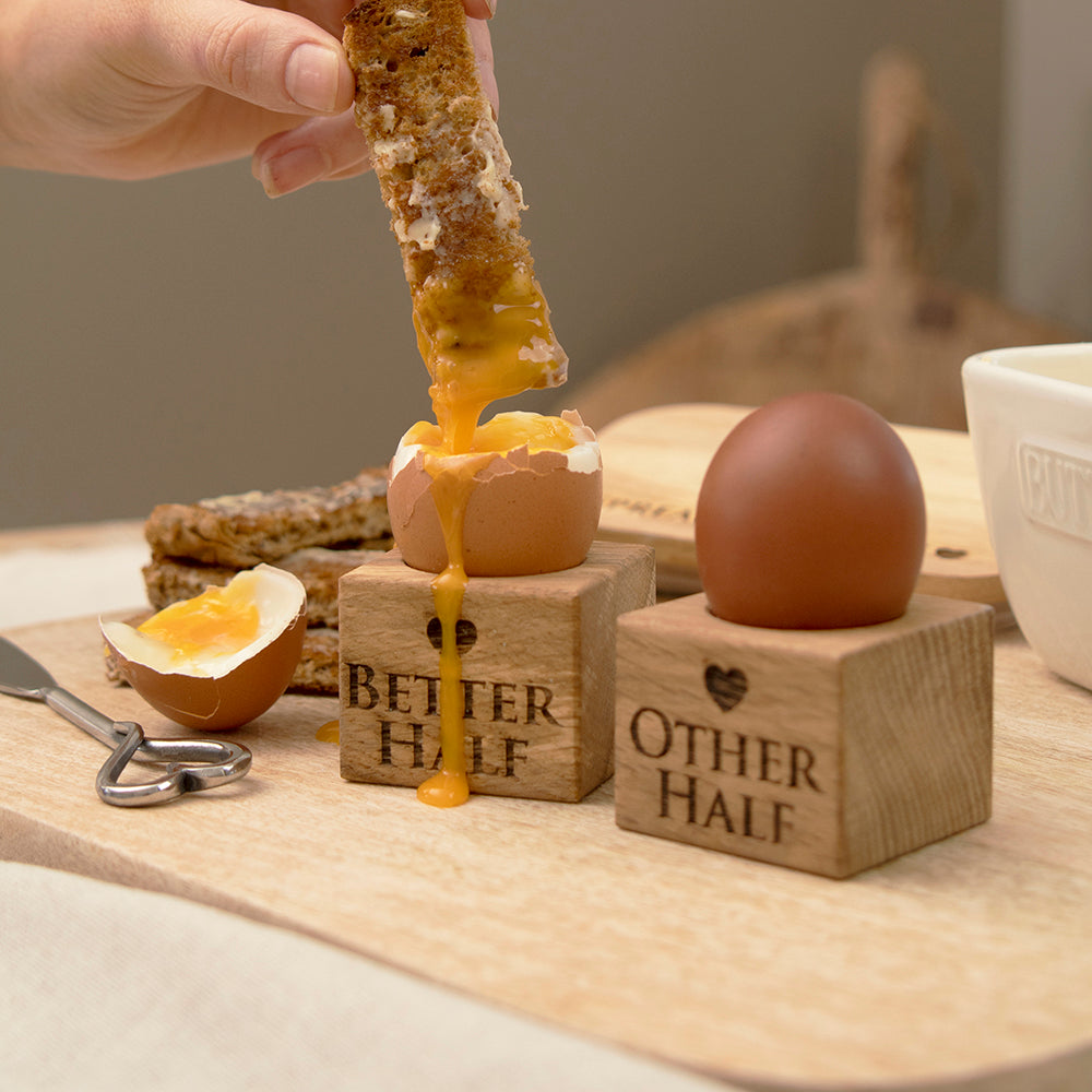Better & Other Oak Egg Cups - Set of 2
