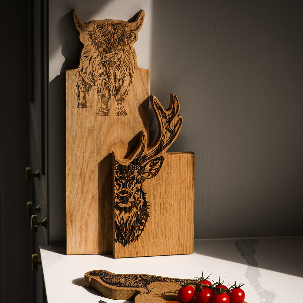Stag Framed Oak Serving Board - Small