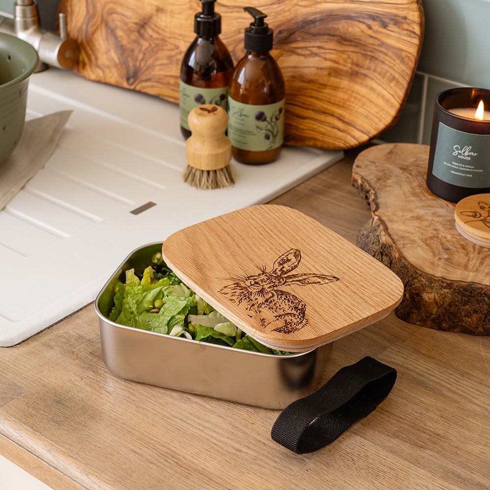 Hare Side Profile Lunch Box