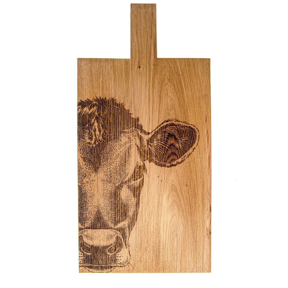 Jersey Cow Oak Paddle - Large