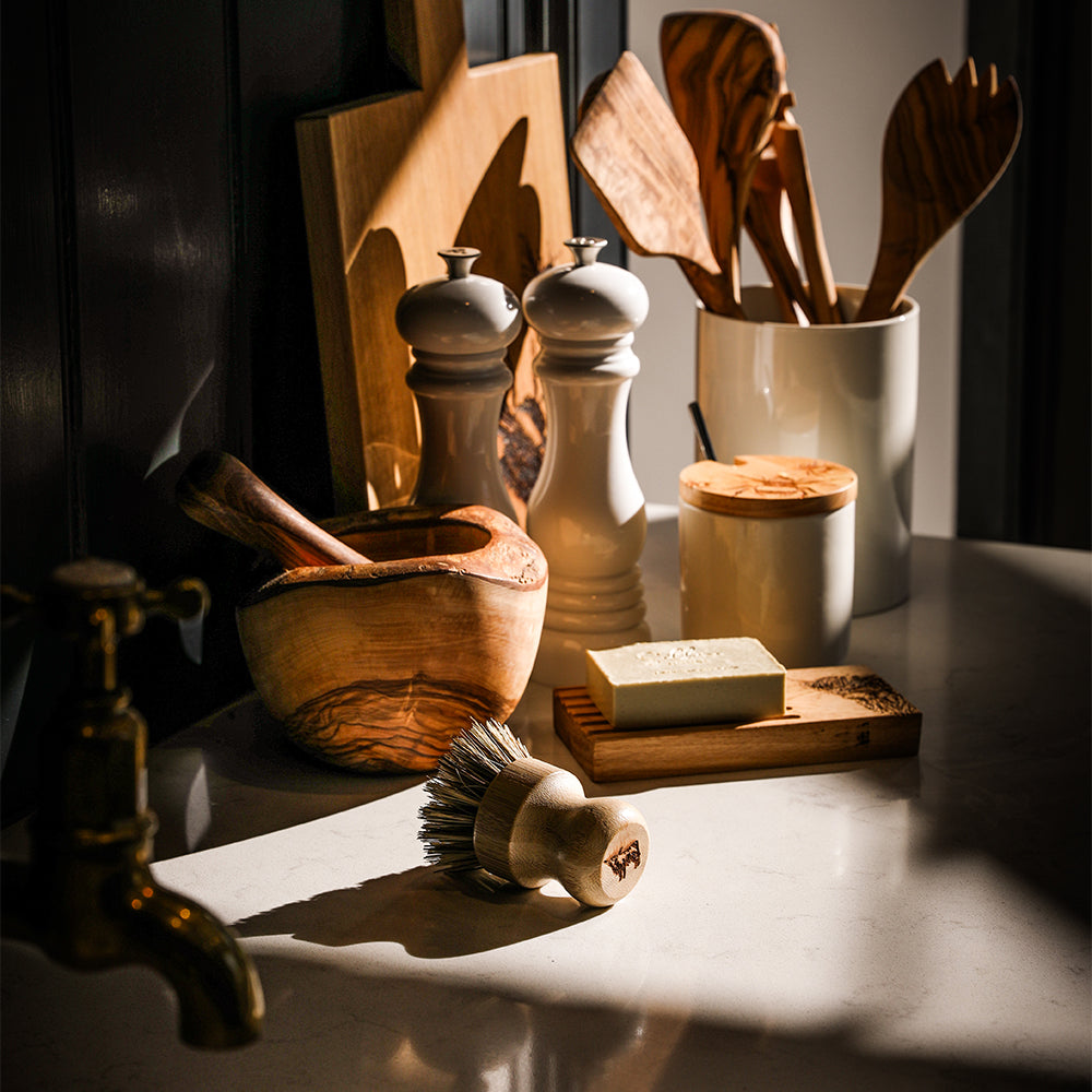 Highland Cow Full Bamboo Pot Brush