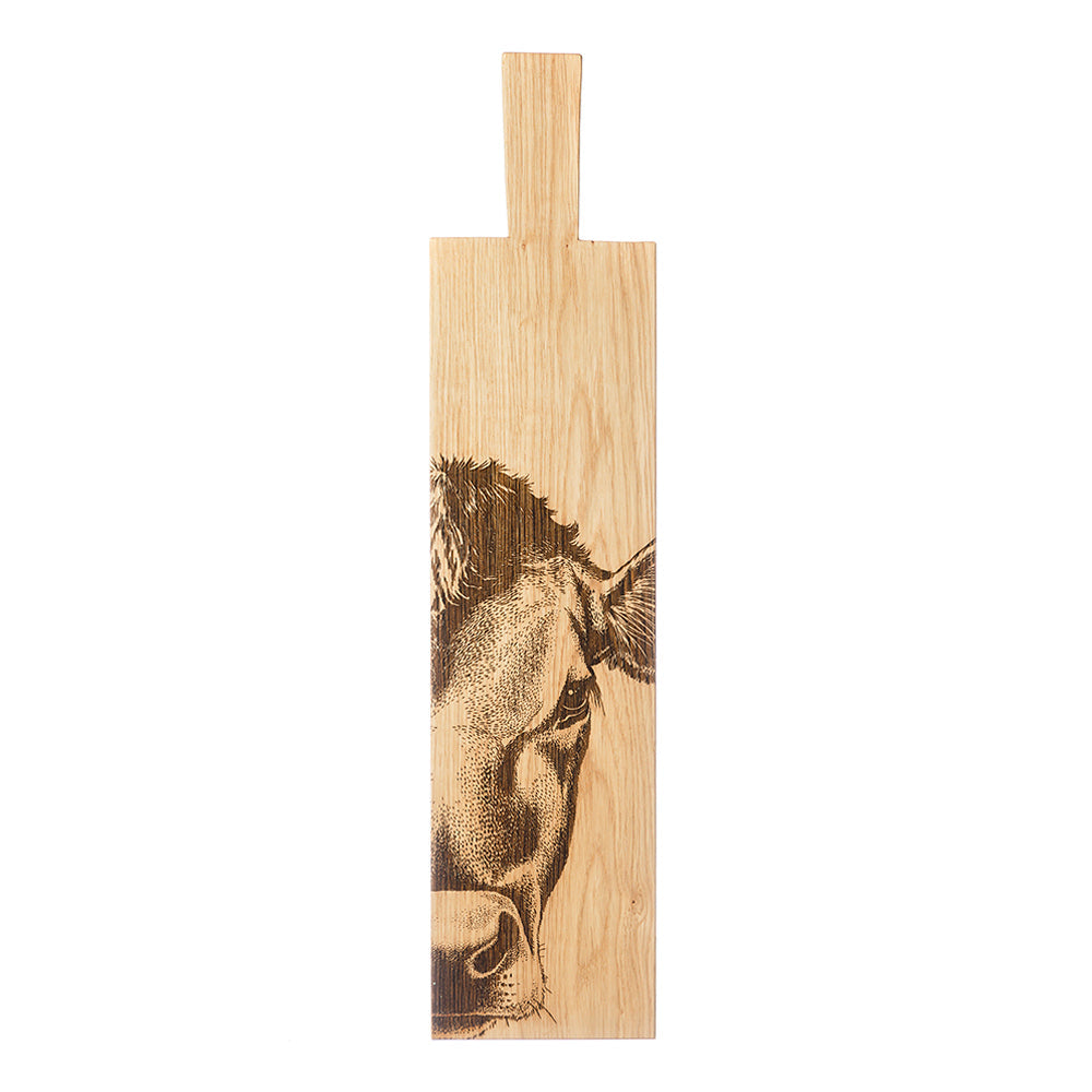 Jersey Cow Oak Paddle - Long
