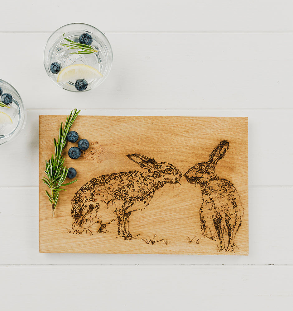Kissing Hare Oak Serving & Cheese Board