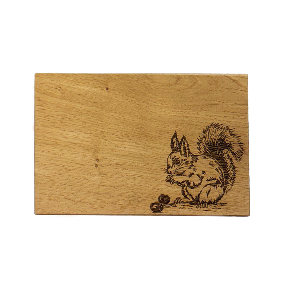 Red Squirrel Oak Serving / Cheese Board