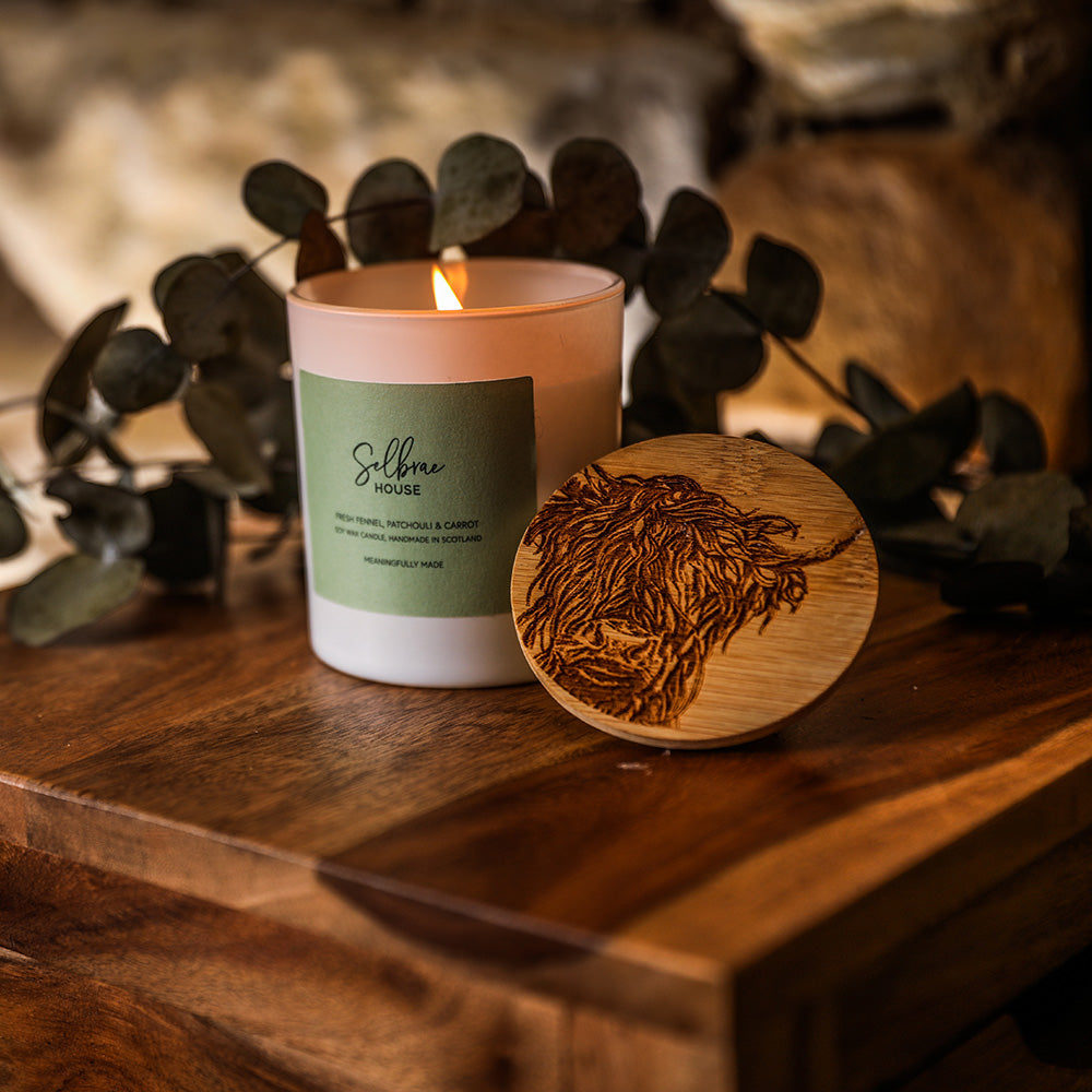 Highland Cow Fresh Fennel, Patchouli & Carrot Candle