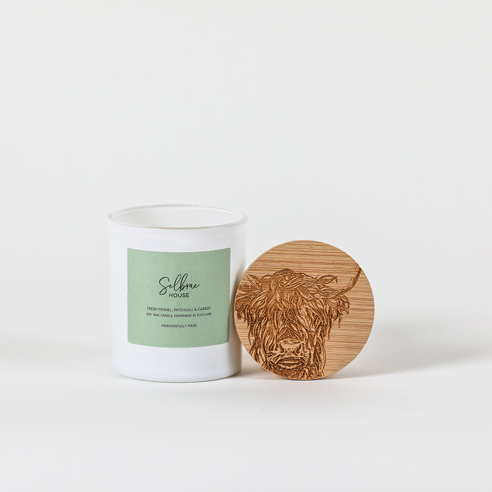 Highland Cow Fresh Fennel, Patchouli & Carrot Candle