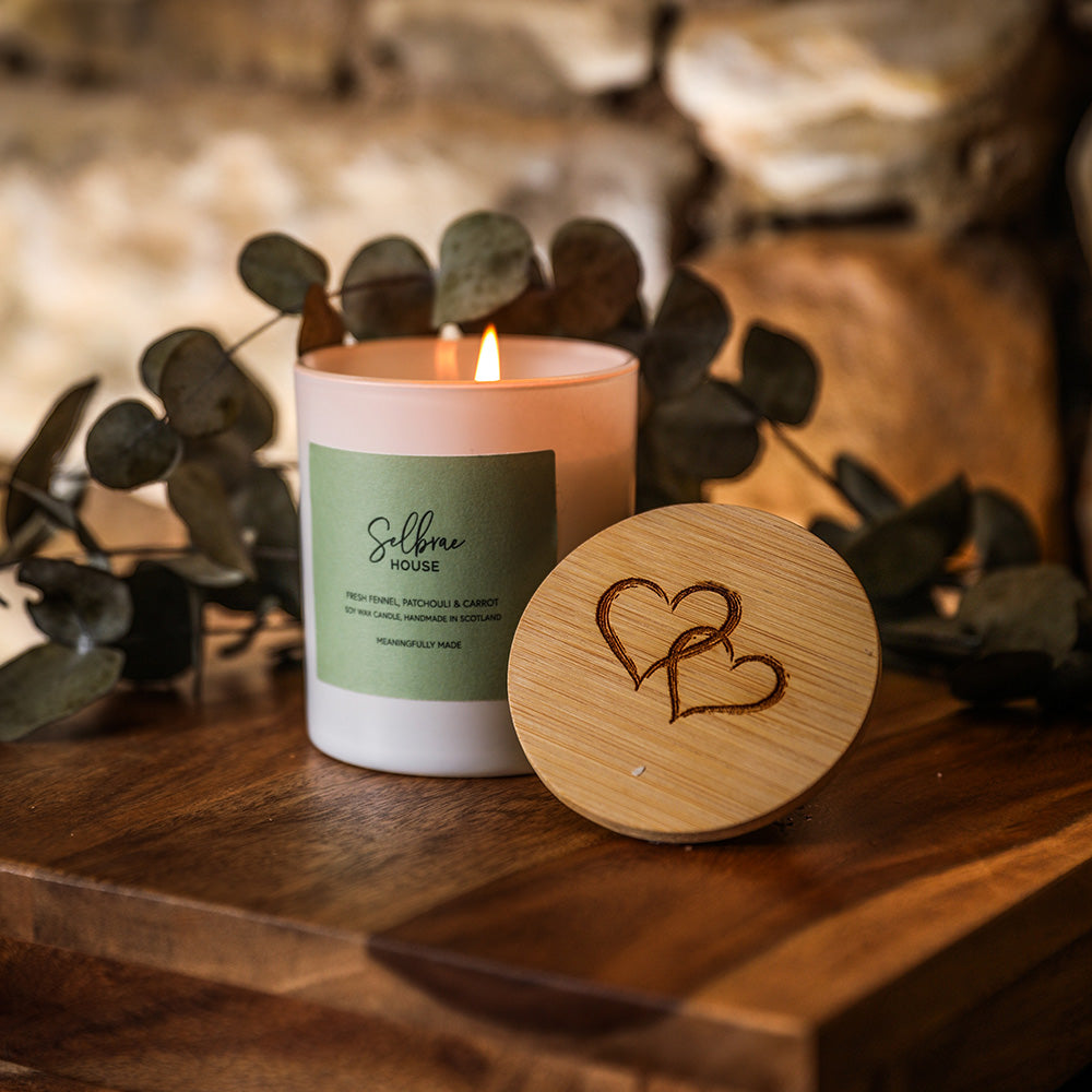 Hearts Fresh Fennel, Patchouli & Carrot Candle