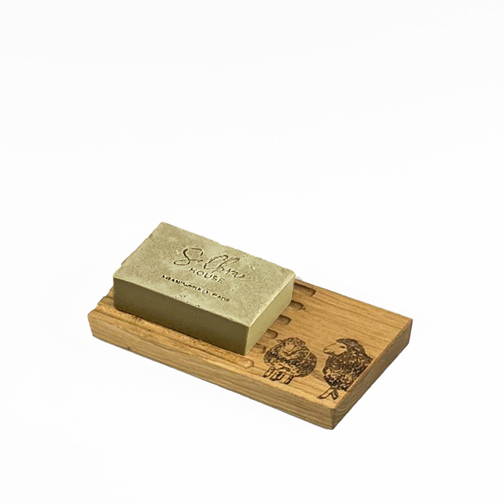 Sheep Oak Soap Dish & Soap Set